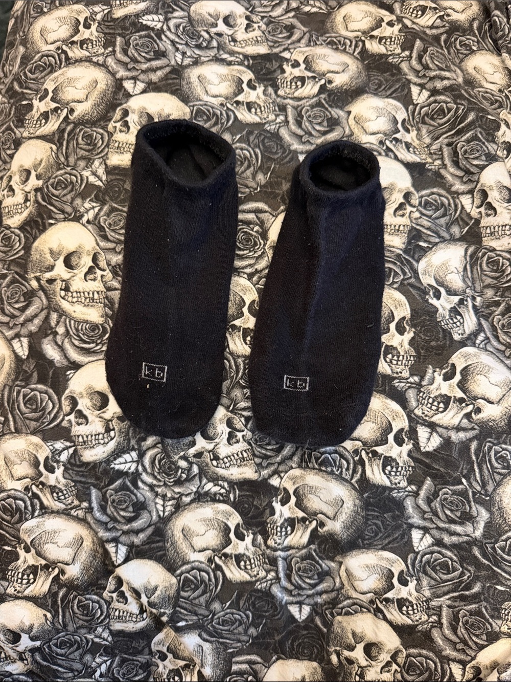 1 Black KB no-sho ankle socks (w/a Rando bonus surprise pair!)
